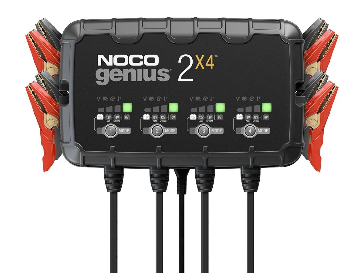 NOCO GENIUS2X4 4-Bank 8A Smart Battery Charger