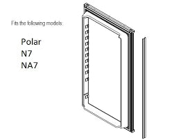 Norcold 50830 Lower Refrigerator Door Replacement – N7 Polar Series