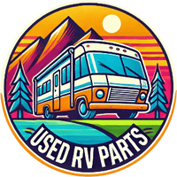 Used RV Parts logo - specializing in propane fridges, propane appliances, and RV components in Kelowna, BC