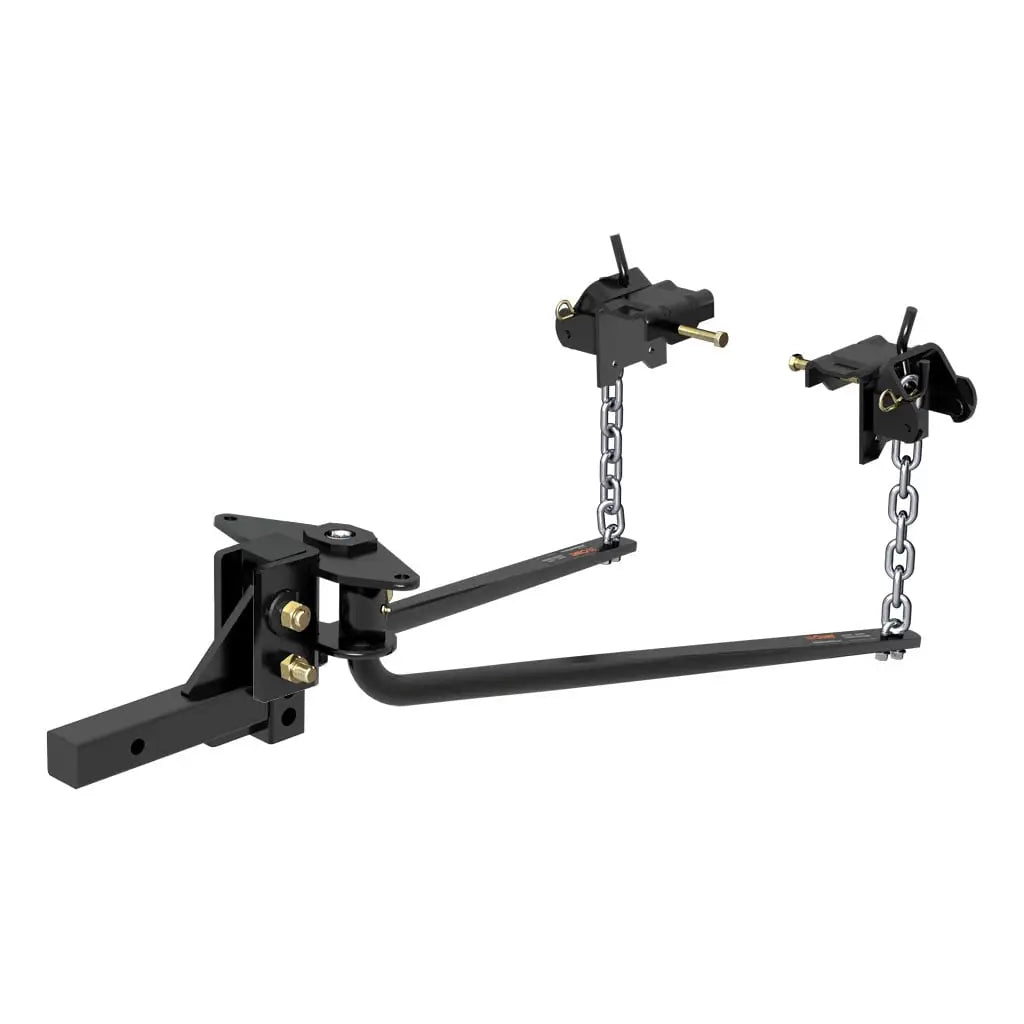 CURT 17057 Round-Bar Weight Distribution Hitch, 10–14K