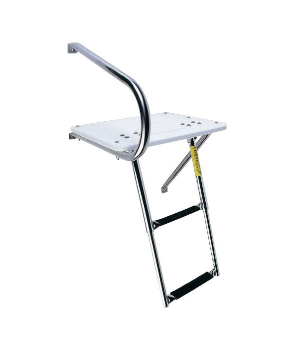 Attwood 19536 Swim Platform with Two-Step Telescoping Ladder