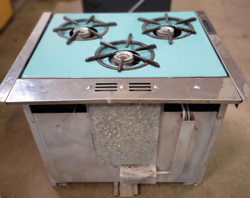 Vintage Propane RV Oven 3 burner Stove Modernaire - Used RV Parts