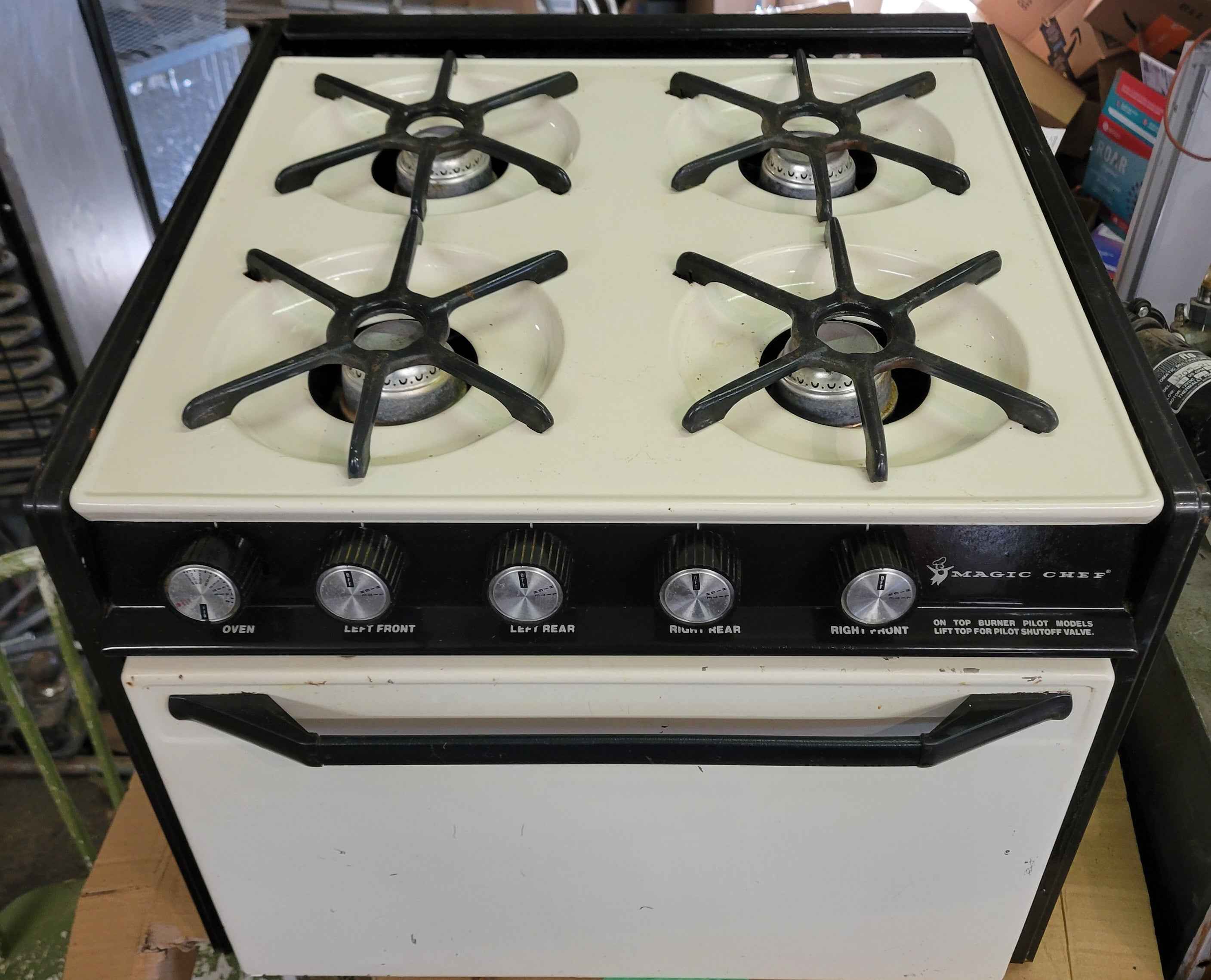 Magic Chef 4-Burner RV Propane Stove & Oven