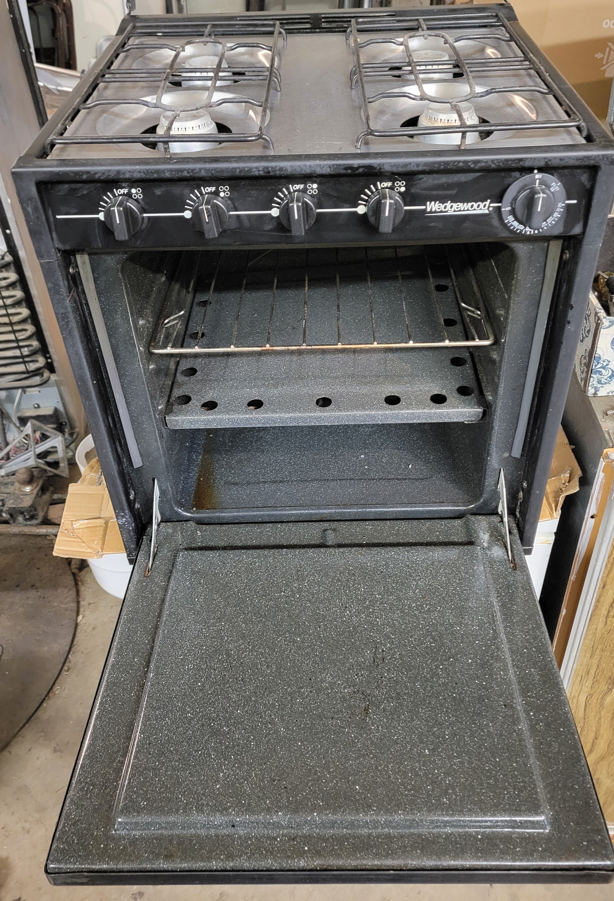 Wedgewood Atwood Four Burner RV Propane Stove Oven