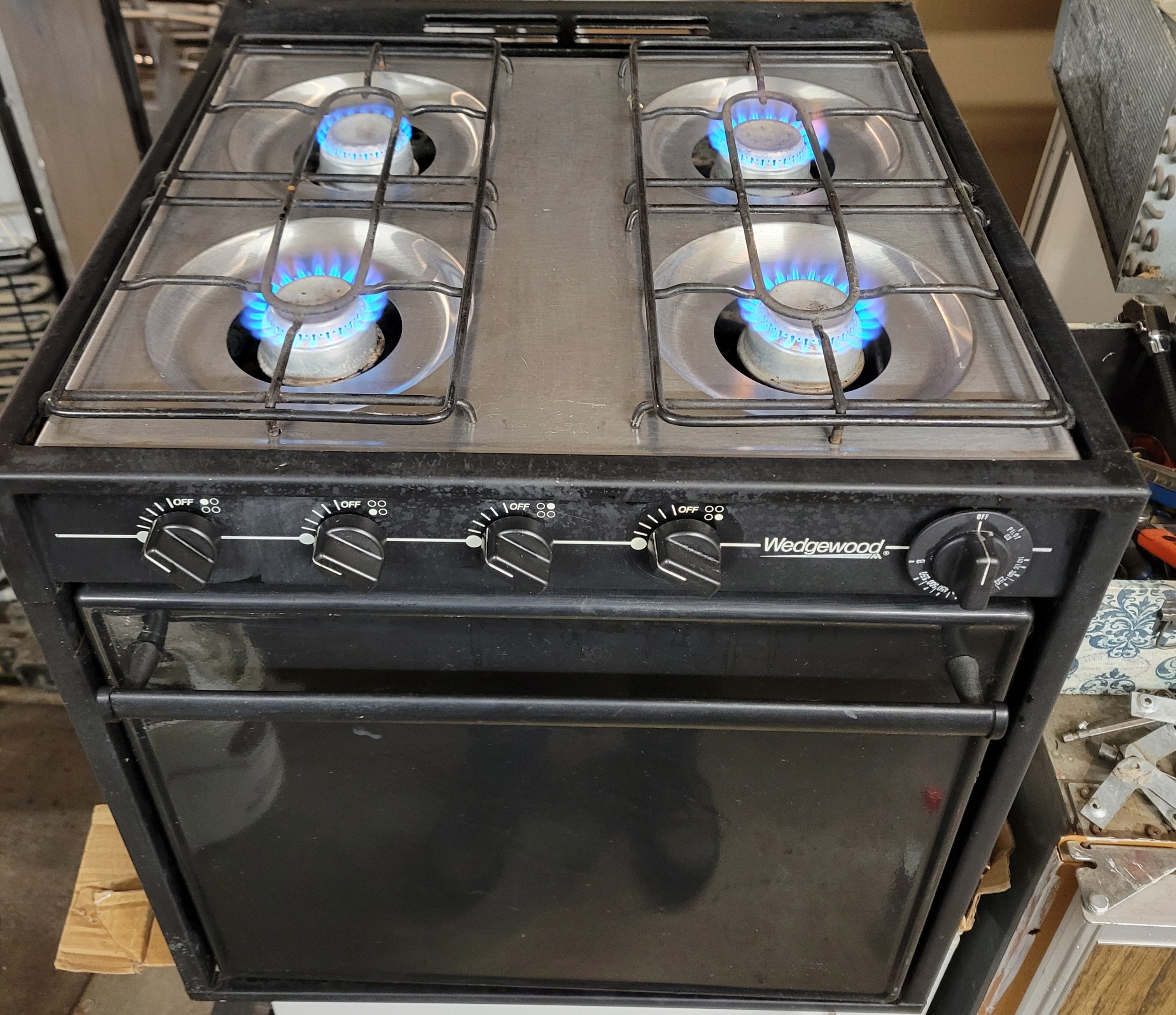 Wedgewood Atwood Four Burner RV Propane Stove Oven