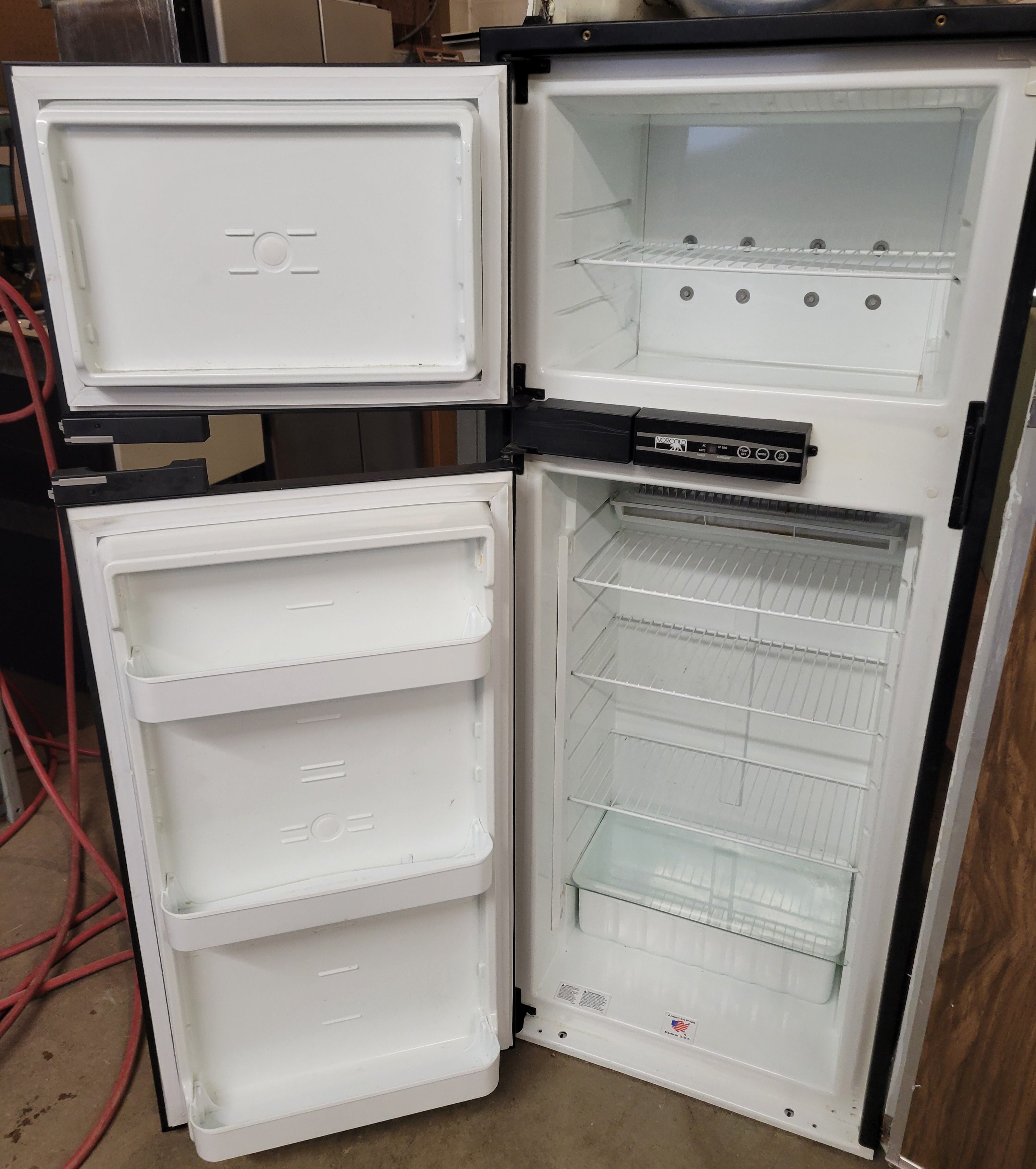 Norcold N821F RV Propane Electric Refrigerator 8 Cu Ft 2-Way 110V LP Gas