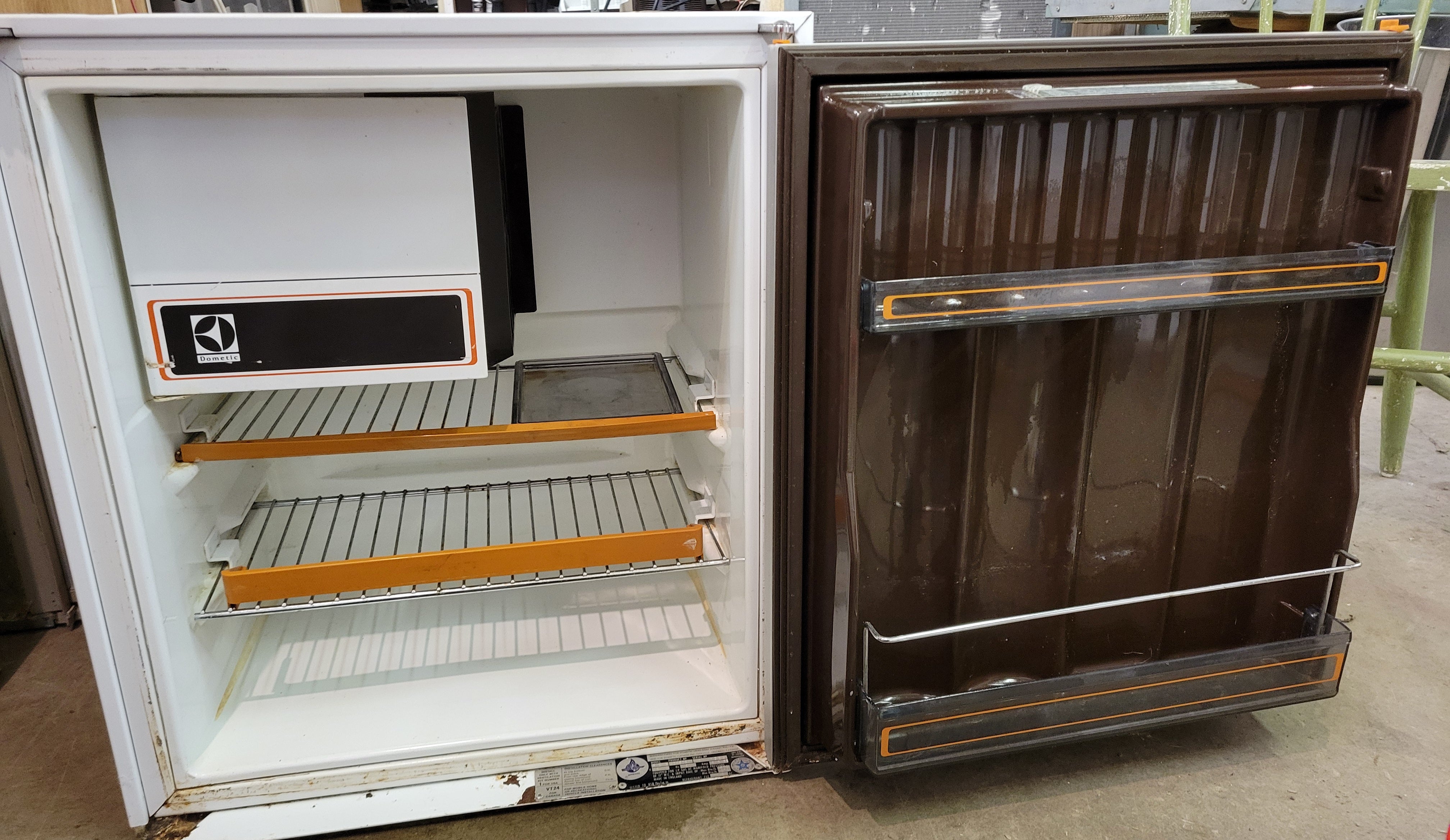 Used Dometic RM211b RV Refrigerator – Propane & 110V for Boler or Tent Trailer