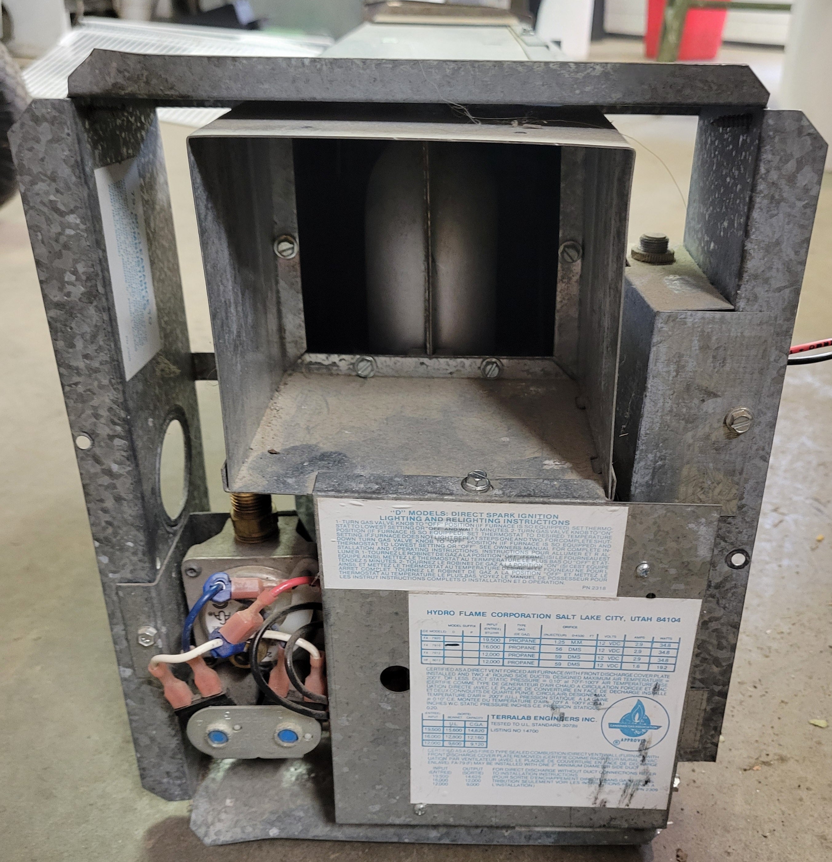 RV Propane Furnace Hydroflame FA 7916 16000 BTU