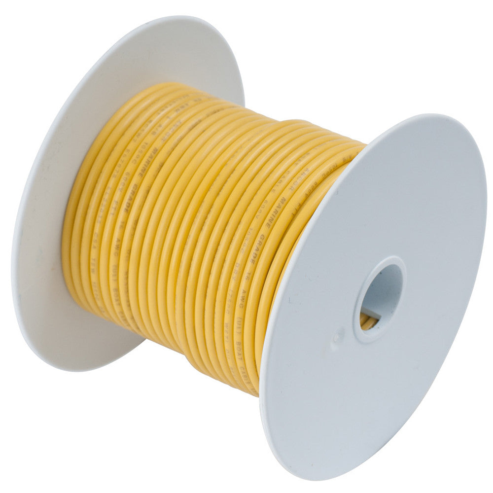 Ancor 109010 yellow 10 AWG tinned copper wire on a 100-foot spool