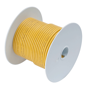 Ancor 115905 Yellow 1 AWG Tinned Copper Battery Cable, 50 ft