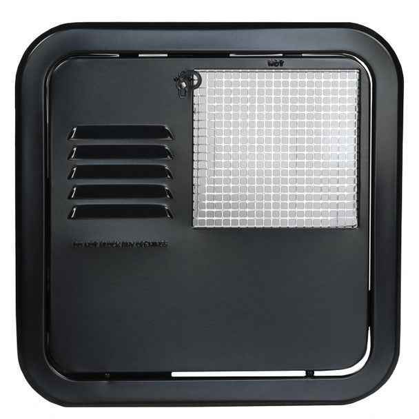 Suburban RV Water Heater Access Door – Black for 10, 12, 16 Gallon Tanks