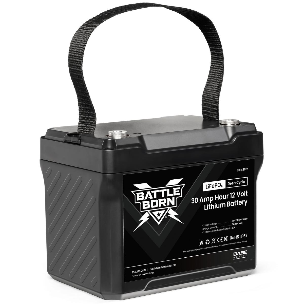 Battle Born BBBS3012 Base Series 30Ah 12V LiFePO4 Battery — view 8