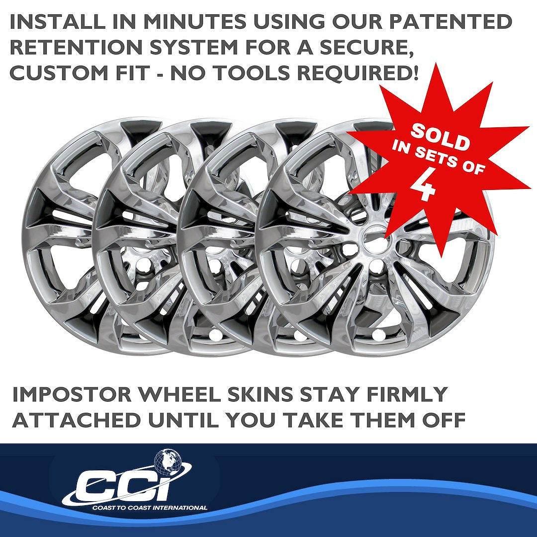 Coast To Coast IMP442CC Chrome/Charcoal Cruze Wheel Skins - image 5