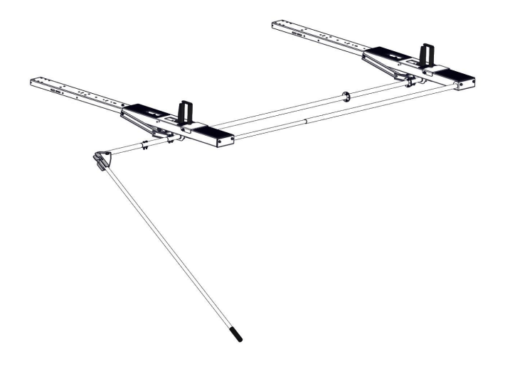 Holman 4A99H EZ-LoDown HD Aluminum 140-Pound Ladder Rack