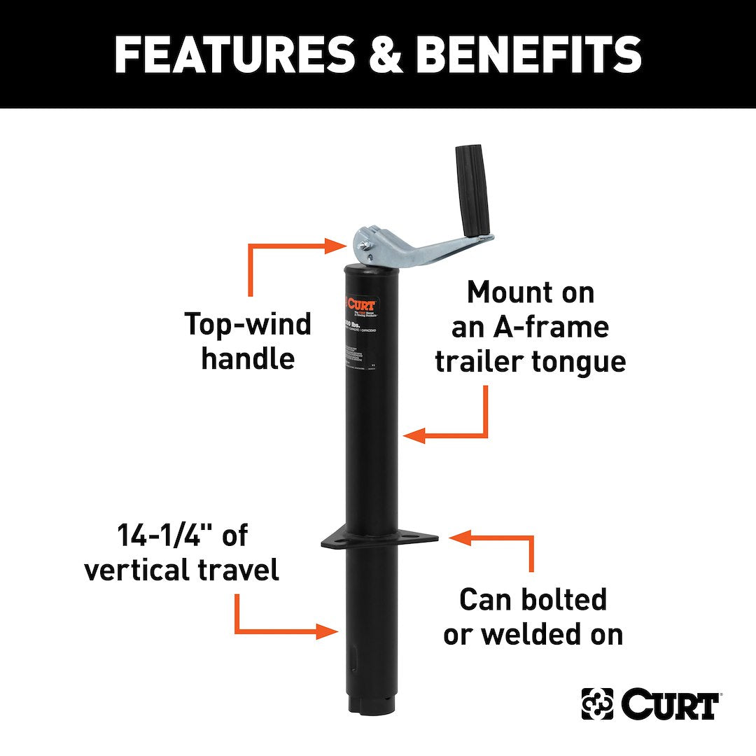 Curt 28200 Trailer Tongue Jack - image 2