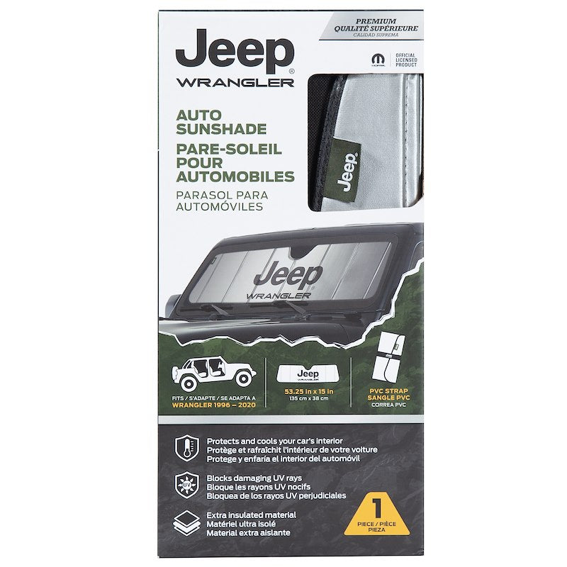Plasticolor 003962W01 Jeep Wrangler Windshield Shade