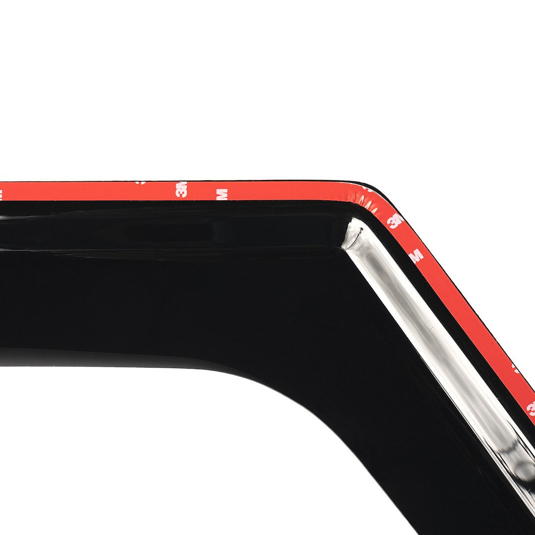 Rugged Ridge 11349.17 Matte Black Tape-On Acrylic Rain Guards