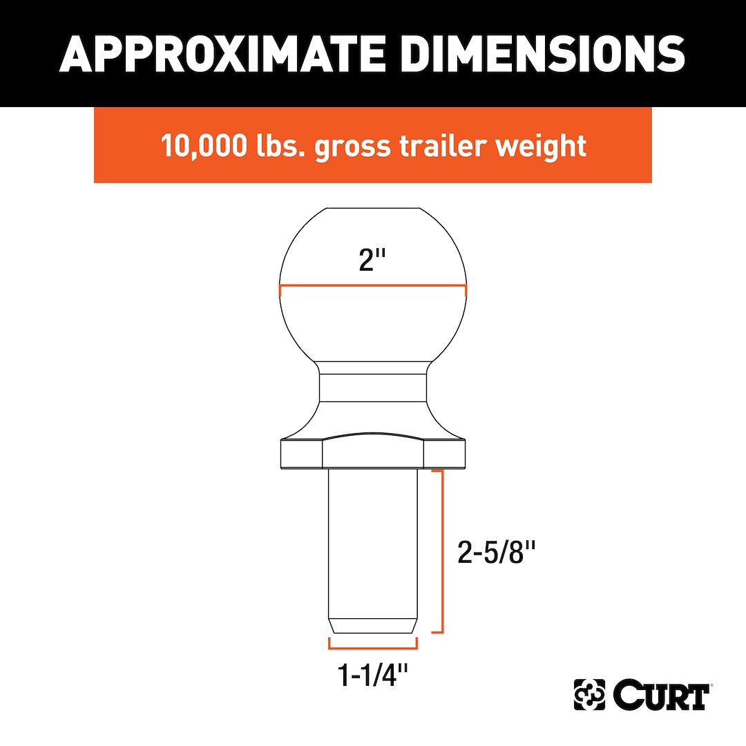 Curt 40056 Trailer Hitch Ball - image 4