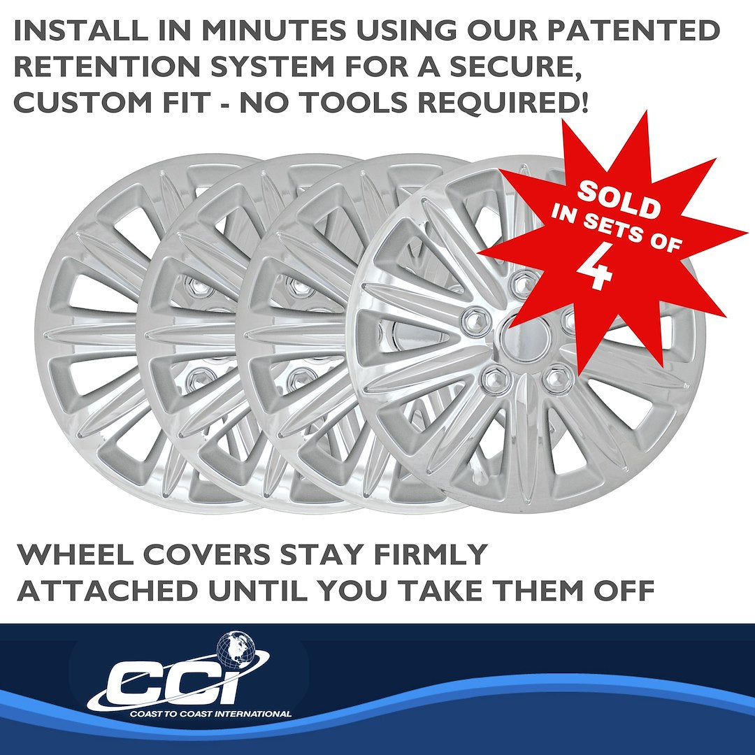 Coast To Coast 42015C 15-Inch Chrome 10-Spoke Covers - image 4