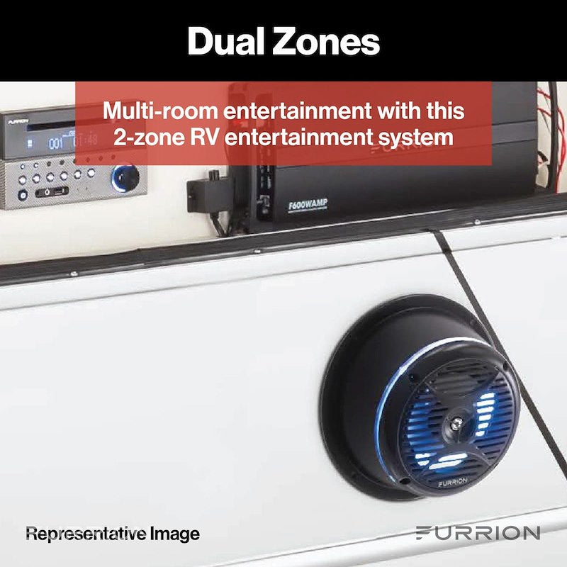 Furrion 2021124342 DV7200S Système de divertissement pour camping-car à deux zones