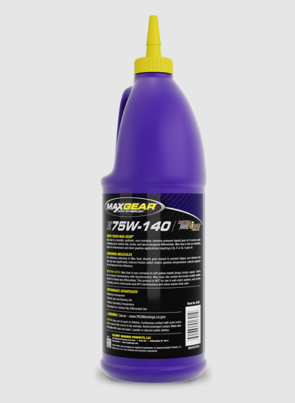 Royal Purple 01301 Max Gear Synthetic SAE 75W-140, 1 Qt