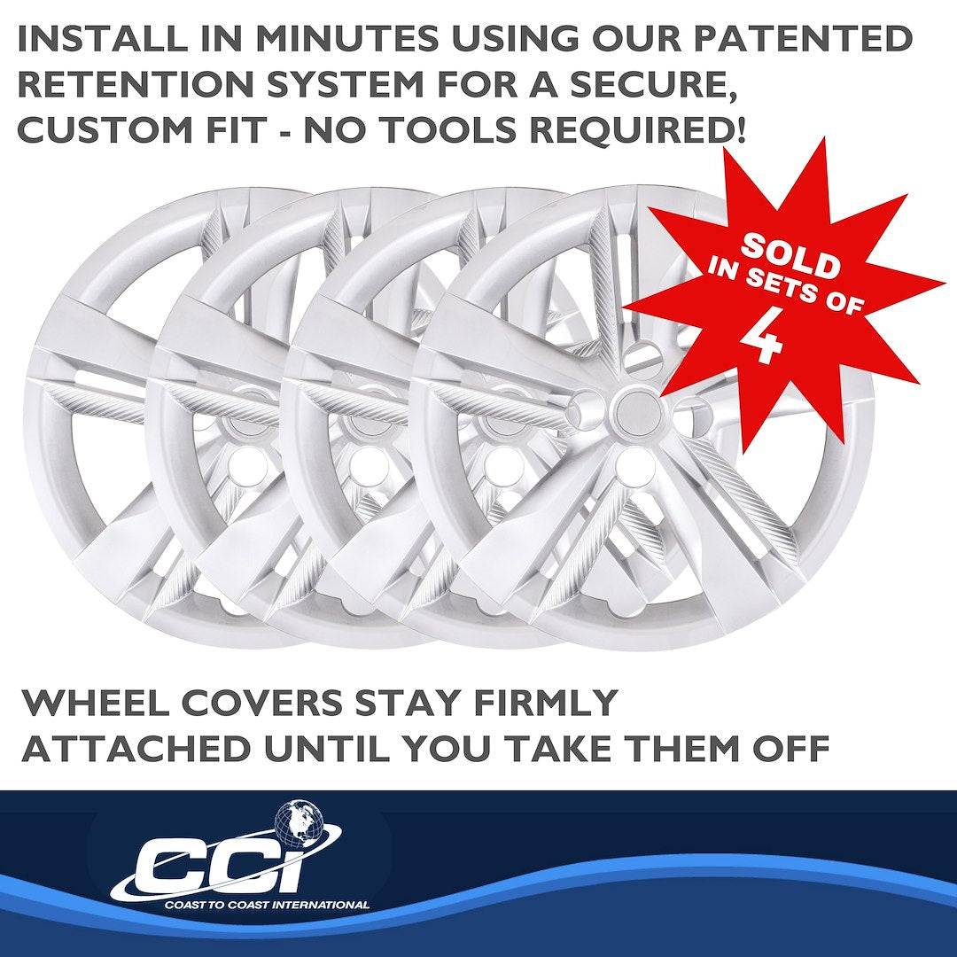 Coast To Coast 55216S Silver Kicks Wheel Covers, 16-Inch - image 4