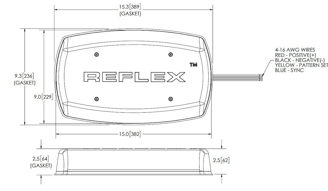 ECCO 5585CAB Reflex Permanent-Mount LED Mini Bar