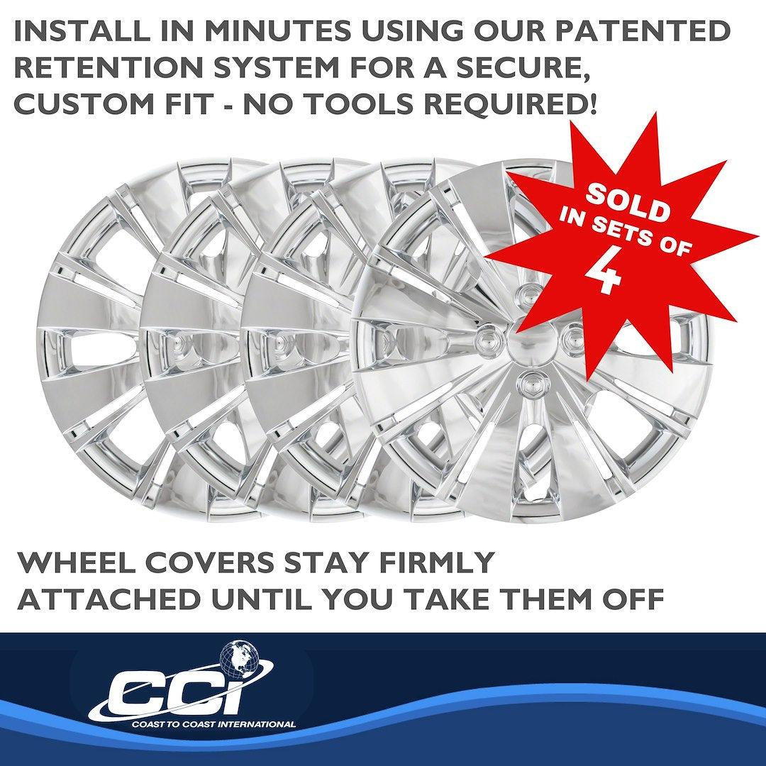 Coast To Coast 50915C Yaris Chrome Split-Spoke Covers - image 4