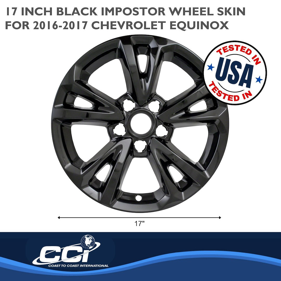 Coast To Coast IMP384BLK Black Equinox Impostor Wheel Skins - image 2