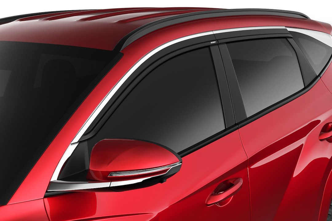 Husky 2884068 Chrome-Trim Low Profile Ventvisor Rain Guards