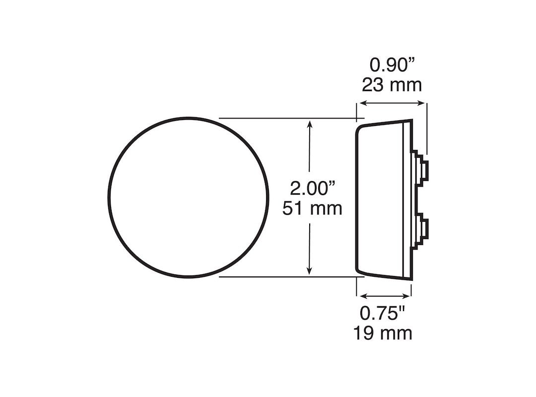 Peterson Mfg. 2 Inch LED Clearance Light (V164kr)