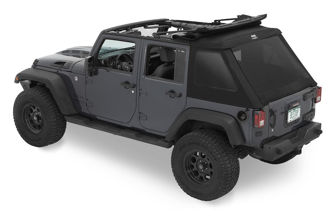 Bestop Trektop® Glide™ Slantback Soft Top Black Twill 54423-17 - image 2