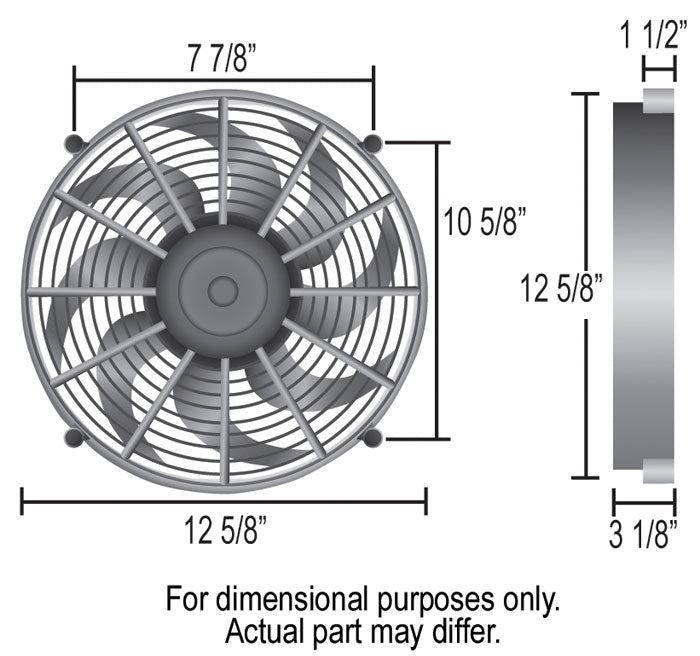 Derale 16925 12-Inch 2000-CFM Pusher Cooling Fan - image 4