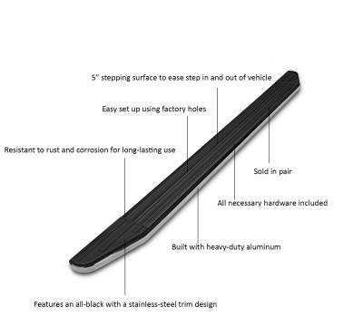 Black Horse Offroad Premium Running Board PR-W2076 - image 8
