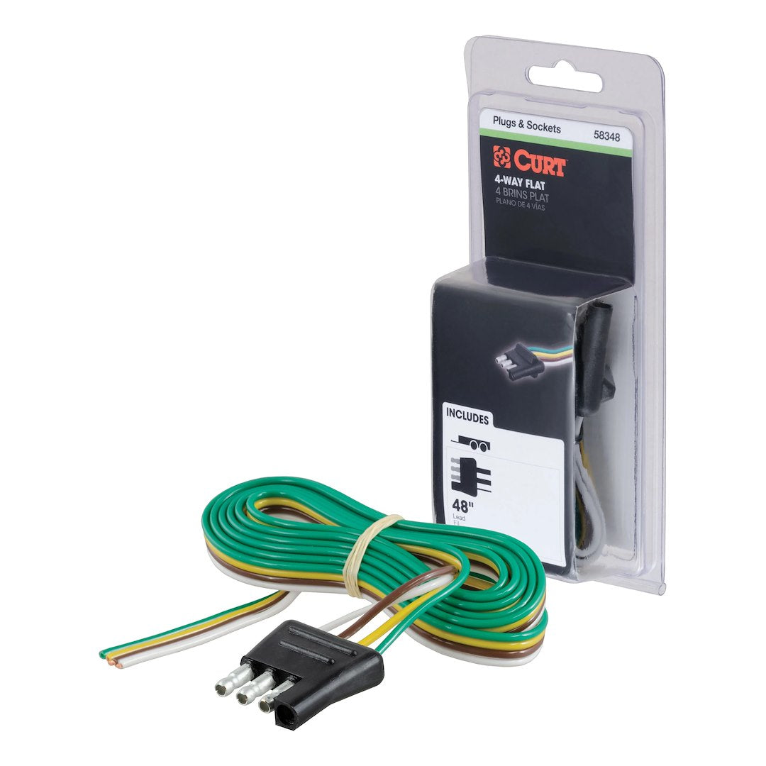 CURT Semi-universal 4 Flat Trailer Wiring Connector (58348)