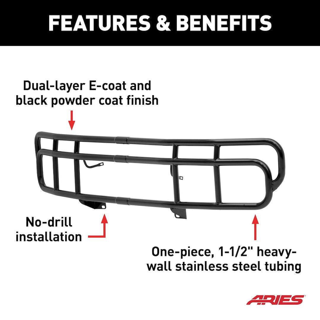 Aries Steel Grille Guard 4076 - image 6
