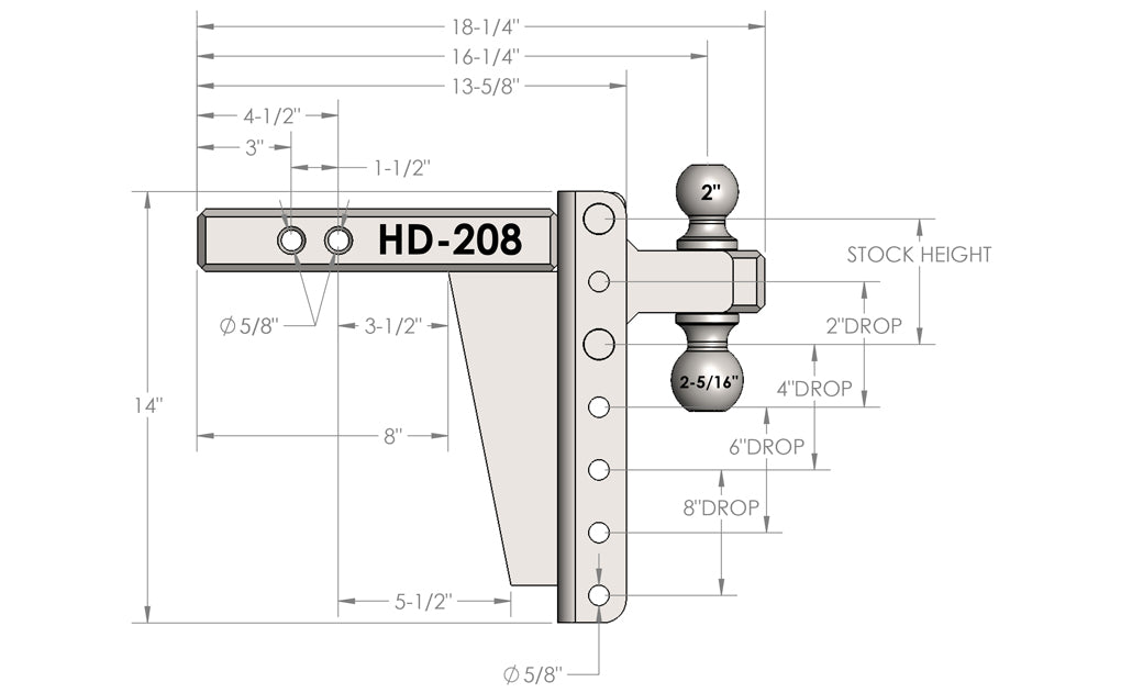 Bulletproof Hitches Hd208 Trailer Hitch Ball Mount - image 3