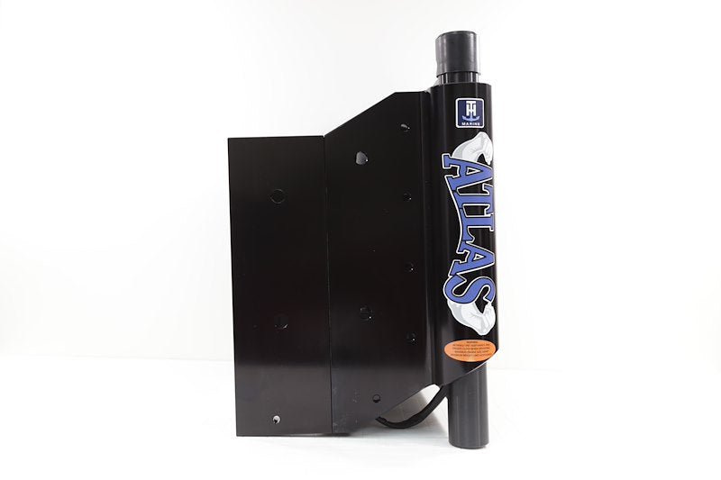 T-H Marine AHJ-10V-B-DP Placa elevadora hidráulica Atlas negra de 10" para motores fuera de borda – 300 HP