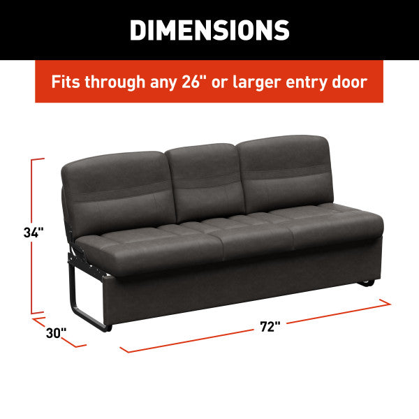 Lippert Components Sofa (2024044414) – Seating Length (In): 69 Inch