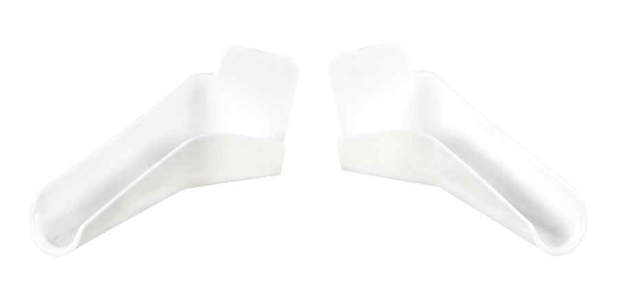 JR Products Drip Rail Gutter Spout (655FLEXPWA) – Color: Polar White