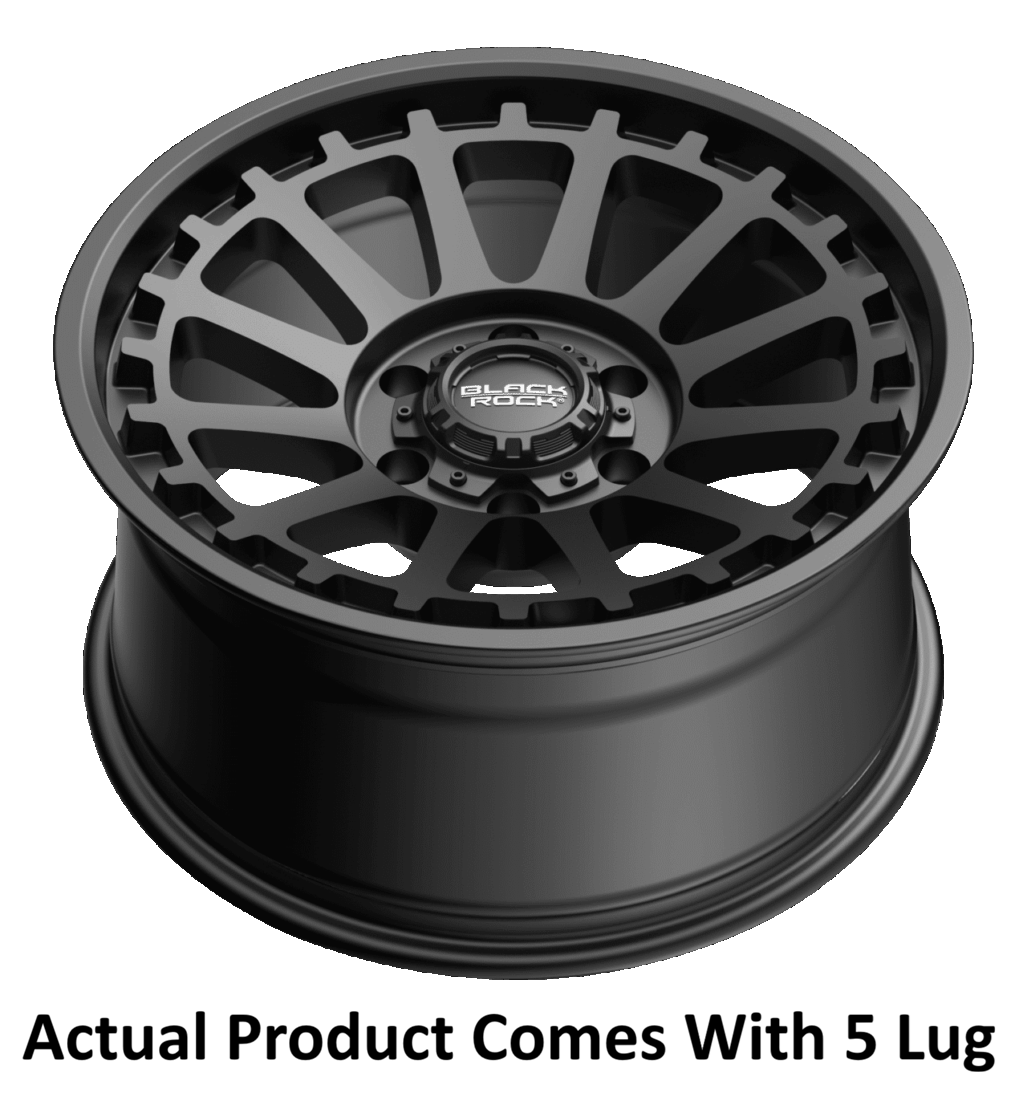 Black Rock 940SB7950 Series 940 Satin Black 17 × 9 Wheel - image 4