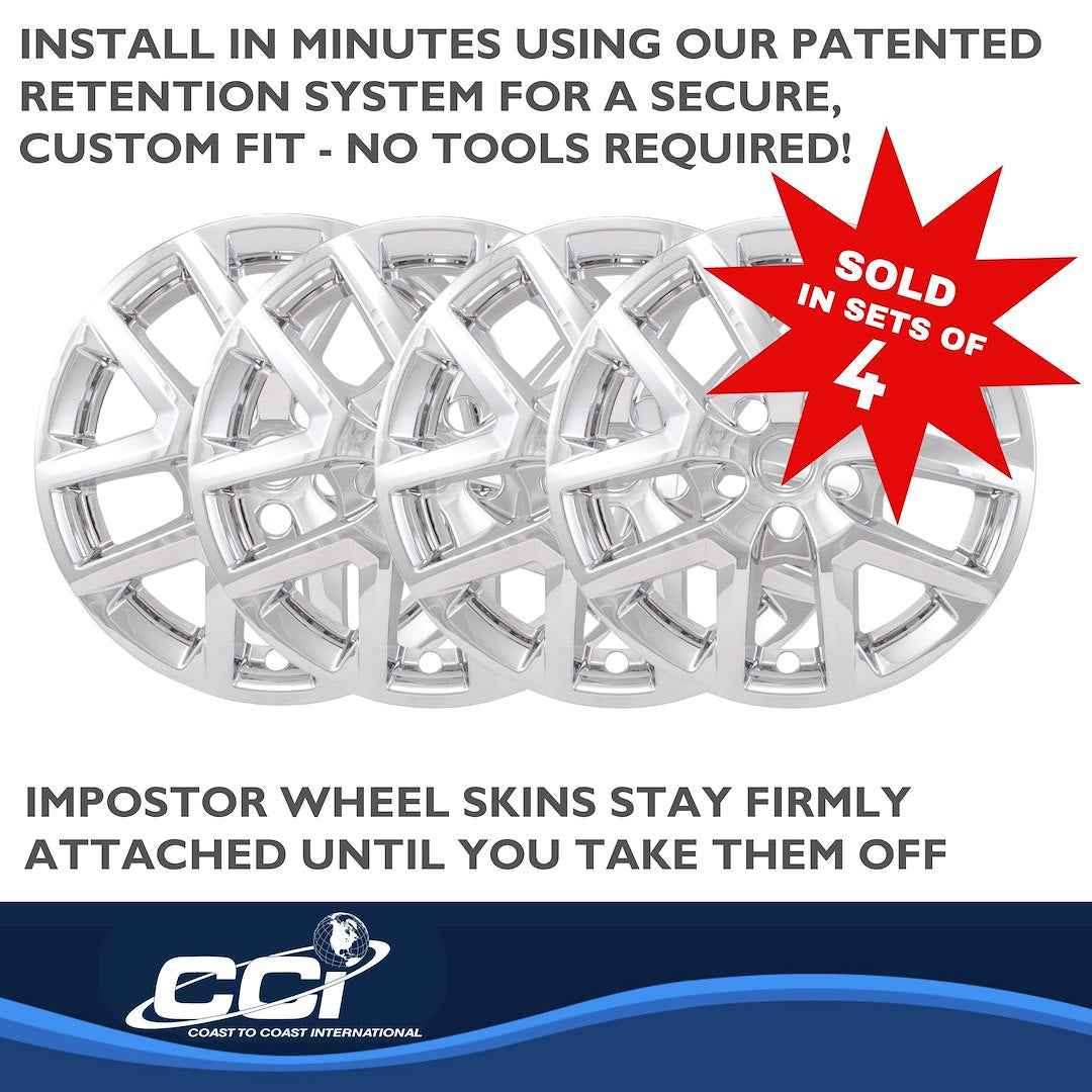 Coast To Coast IMP486X Equinox Chrome 17-Inch Wheel Skin