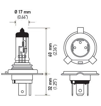 Hella H4 24v Driving/Fog Light Bulb