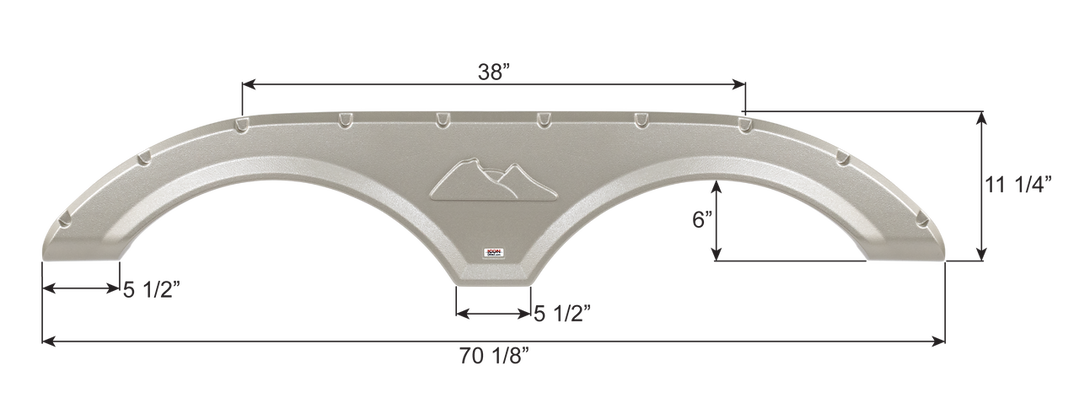 Icon Fender Skirt (01772) – Length: 70-1/8 Inch