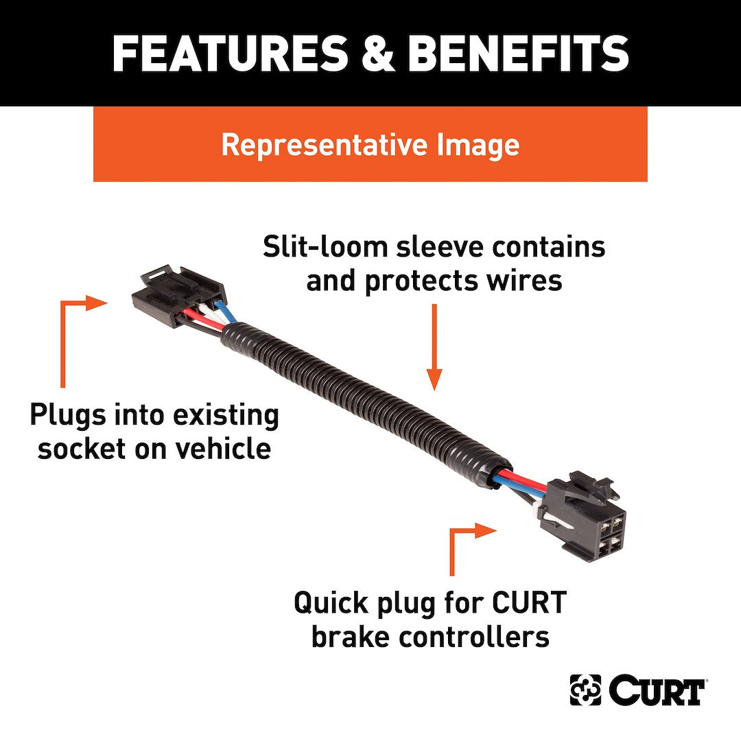 CURT Trailer Brake Control Wiring Harness (51532)