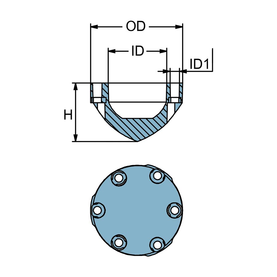 Martyr Anodes CMMP63RZ Max Prop 63 M Zinc Anode - image 2