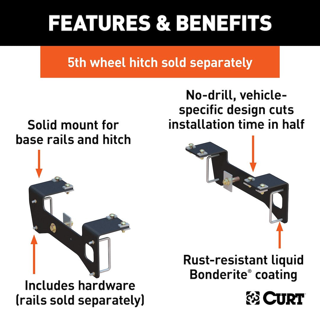 Curt 16469 Fifth Wheel Trailer Hitch Mount Kit - image 2