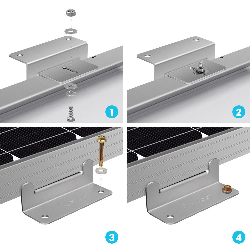 Renogy Rng-mts-zb-g1-us Solar Panel Mounting Kit (0021360)