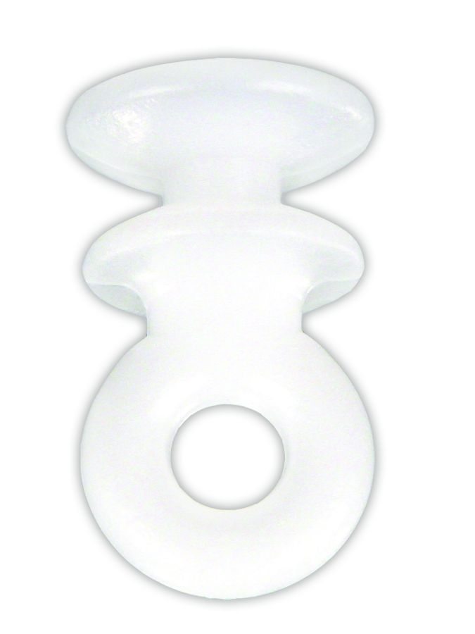 JR Products Window Curtain Glider (81085) – Color: White