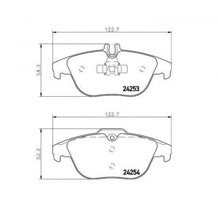 Hella Pagid 355012741 Low-Metallic Disc Brake Pad Set